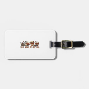 Skeleton Coffee Cups Coffee Lover Luggage Tag