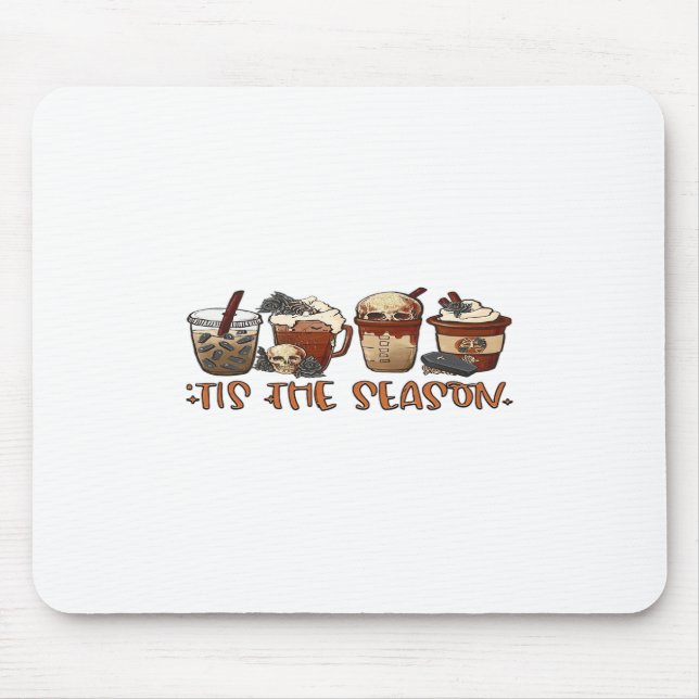 Skeleton Coffee Cups Coffee Lover Mouse Mat (Front)