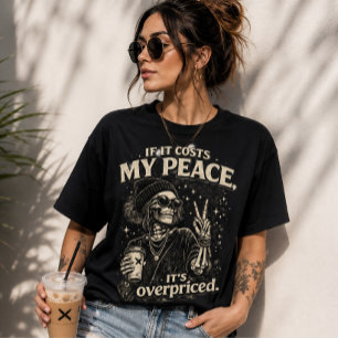 Skeleton Coffee Girl T-Shirt