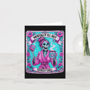 Skeleton Coffee Tarot Card Mentally Ill But Totall