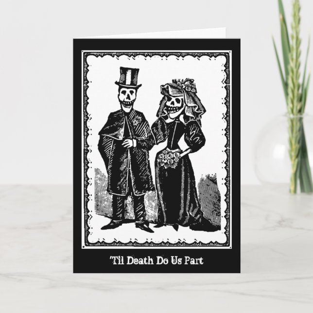 Skeleton Couple - Card (Customise) (Front)