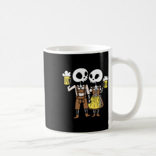 Skeleton Couple Cheering Beer Halloween Coffee Mug