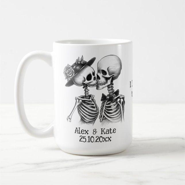 Skeleton Couple Coffee Mug (Left)