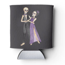 Skeleton Couple Dancing on a