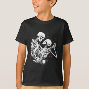 Skeleton Couple For Halloween Valentine's Day Of T T-Shirt