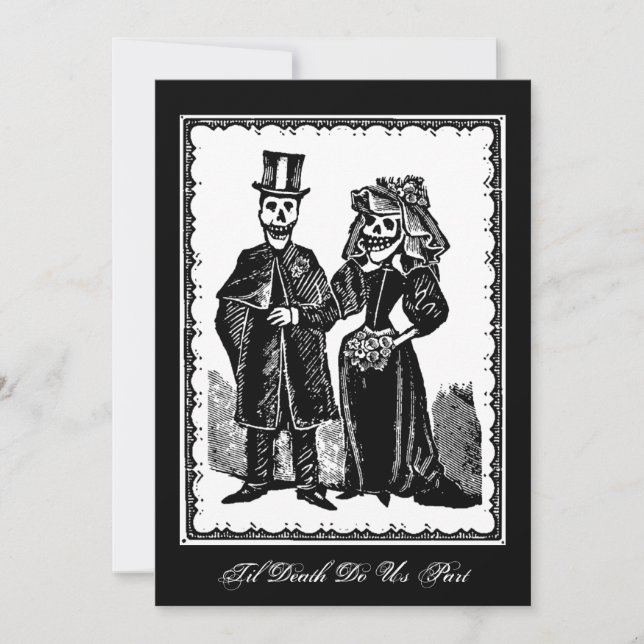 Skeleton Couple - Invitation (Front)