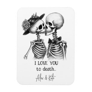 Skeleton Couple Magnet