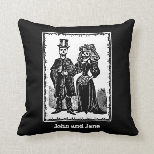 Skeleton Couple - Pillow #2 (Customise)