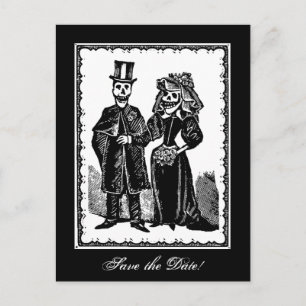 Skeleton Couple (Save The Date) - Postcard