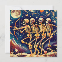 Skeleton Couple Valentine's Day Cushion