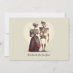 Skeleton Couple Wedding Invitation