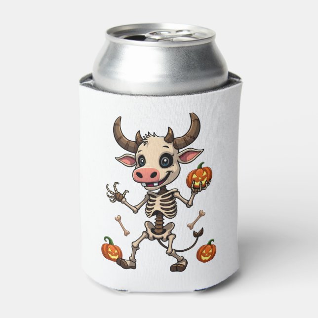 Skeleton Cow Parade Can Cooler (Can Front)