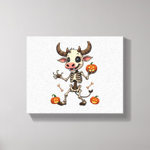 Skeleton Cow Parade Canvas Print