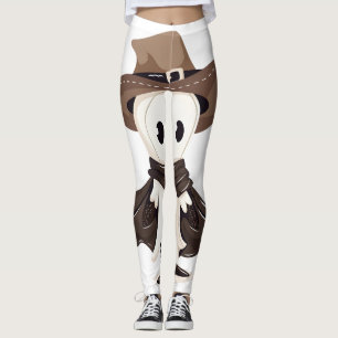 Skeleton Cowboy Collection Leggings