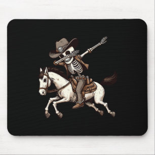 Skeleton Cowboy Halloween Costume Kids Boys Men Da Mouse Mat