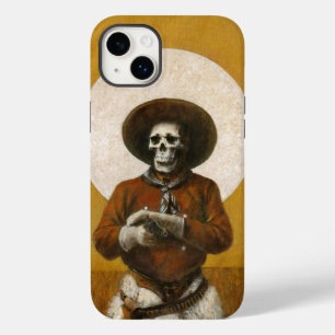 Skeleton Cowboy On Gold iPhone Case
