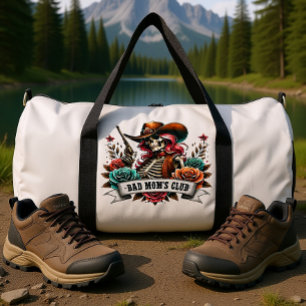 Skeleton Cowboy With Gun Duffle Bag
