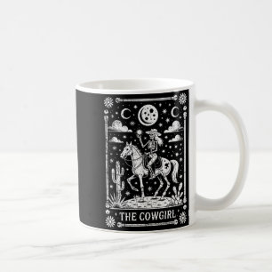 Skeleton Cowgirl Riding Horse Tarot Card Gothic Ha Coffee Mug