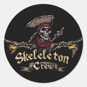 Skeleton Crew Classic Round Sticker
