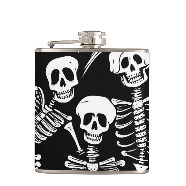 Skeleton Crew Hip Flask (Front)