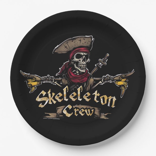 Skeleton Crew Paper Plate (Front)