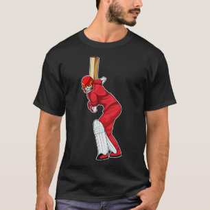 Skeleton Cricket Cricket bat T-Shirt