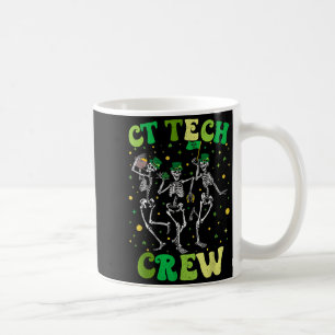 Skeleton CT Tech Crew St Patricks Computed Coffee Mug
