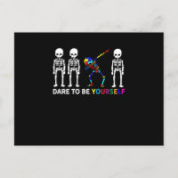 Skeleton Dabbing Autism Awareness