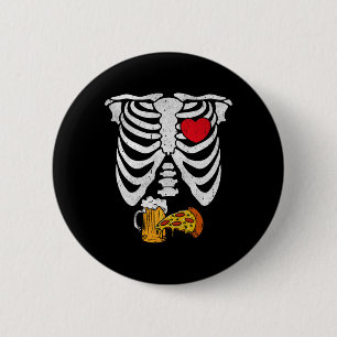 Skeleton Dad Halloween Pregnancy Couples Costumes  6 Cm Round Badge