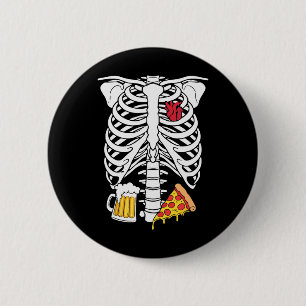Skeleton Dad Halloween Pregnancy Couples Costumes  6 Cm Round Badge