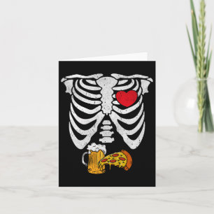 Skeleton Dad Halloween Pregnancy Couples Costumes Card