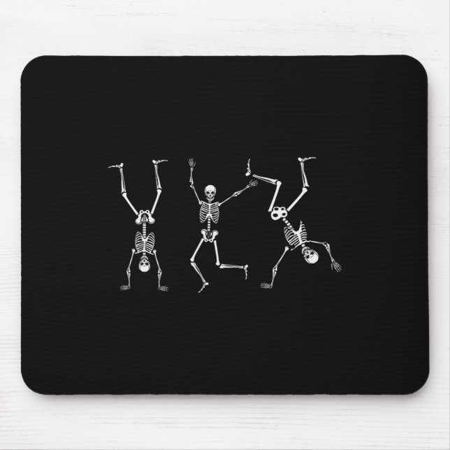 Skeleton Dance Challenge Halloween Scary Skeleton  Mouse Mat (Front)