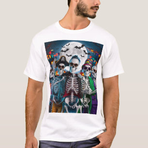 Skeleton Dance-Off Halloween T-Shirt