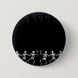 Skeleton Dance Party 6 Cm Round Badge