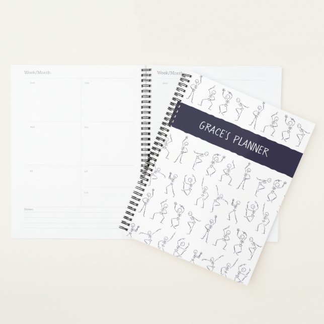 Skeleton Dance planner - white (Display)