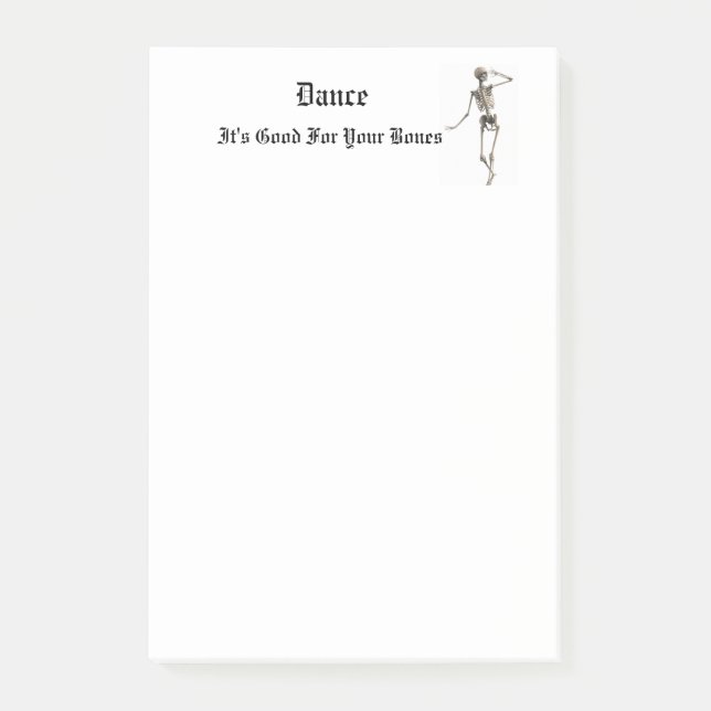 Skeleton Dance Post-it Notes (Front)