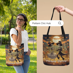 Skeleton Dance Vintage Modern Feminist Funny Cool Tote Bag