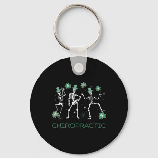 Skeleton Dancing Chiropractic Chiro Squad St Patri Key Ring