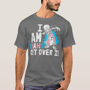 Skeleton Dancing Dabbing LGBT-Q Transgender Pride  T-Shirt