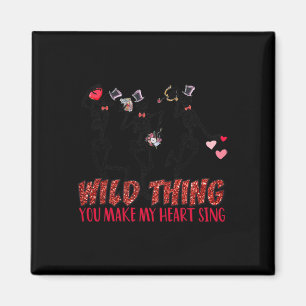Skeleton Dancing Valentine Wild Thing You Make My Magnet