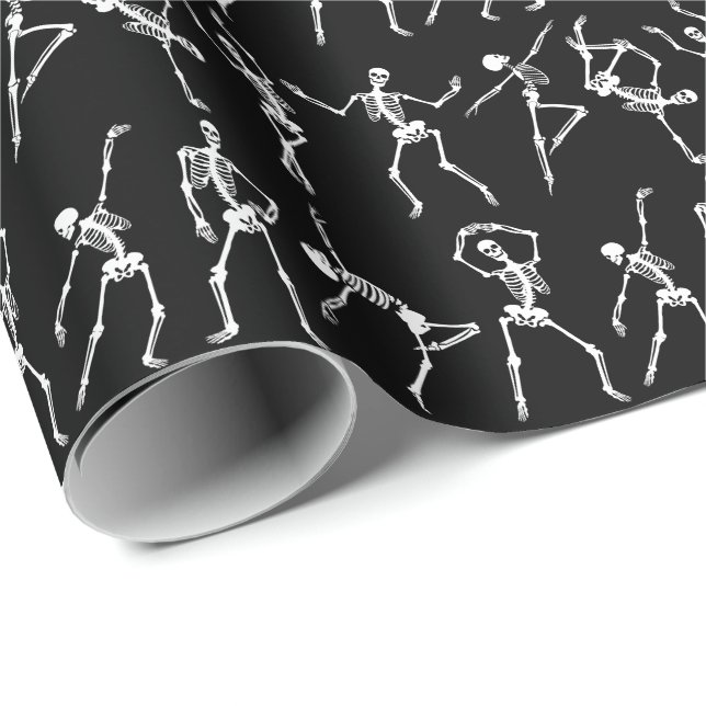 Skeleton dancing  wrapping paper (Roll Corner)