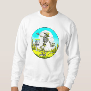 Skeleton Disc Golfing Sweatshirt