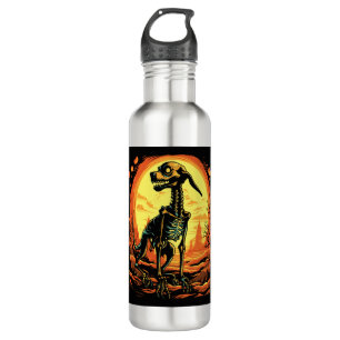 Skeleton Dog Halloween Art 710 Ml Water Bottle