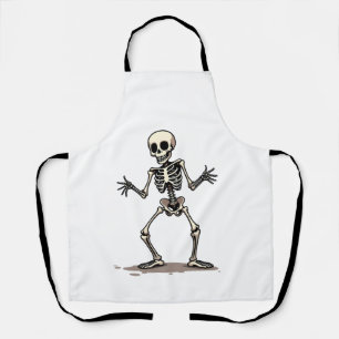 Skeleton Doing the Dab � Funny Halloween Dance Shi Apron