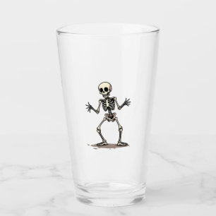 Skeleton Doing the Dab � Funny Halloween Dance Shi Glass