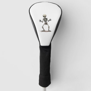 Skeleton Doing the Dab – Funny Halloween Dance Shi Golf Head Cover