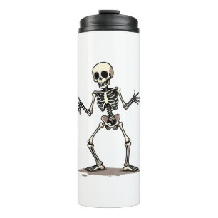 Skeleton Doing the Dab � Funny Halloween Dance Shi Thermal Tumbler