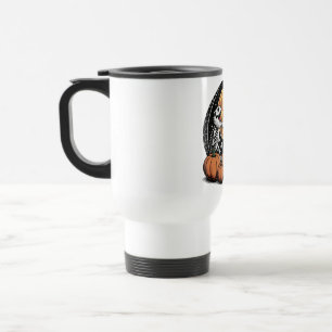 Skeleton Dragons Toasting Halloween Beer Travel Mug