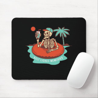 Skeleton Drinking on a Mouse Mat