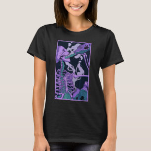 Skeleton Drinking Poison Pastel Goth Occult Art T-Shirt